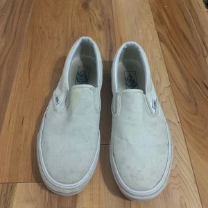 Mens White Vans Sneaker